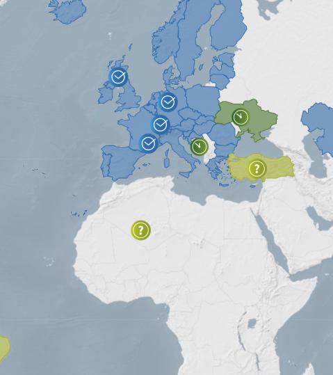 Screenshot of the ETS Map